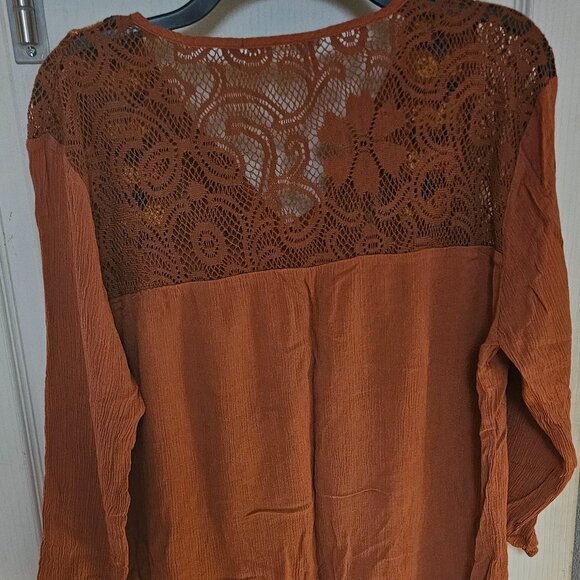 Hippie embroidered top blouse - Picture 2 of 8